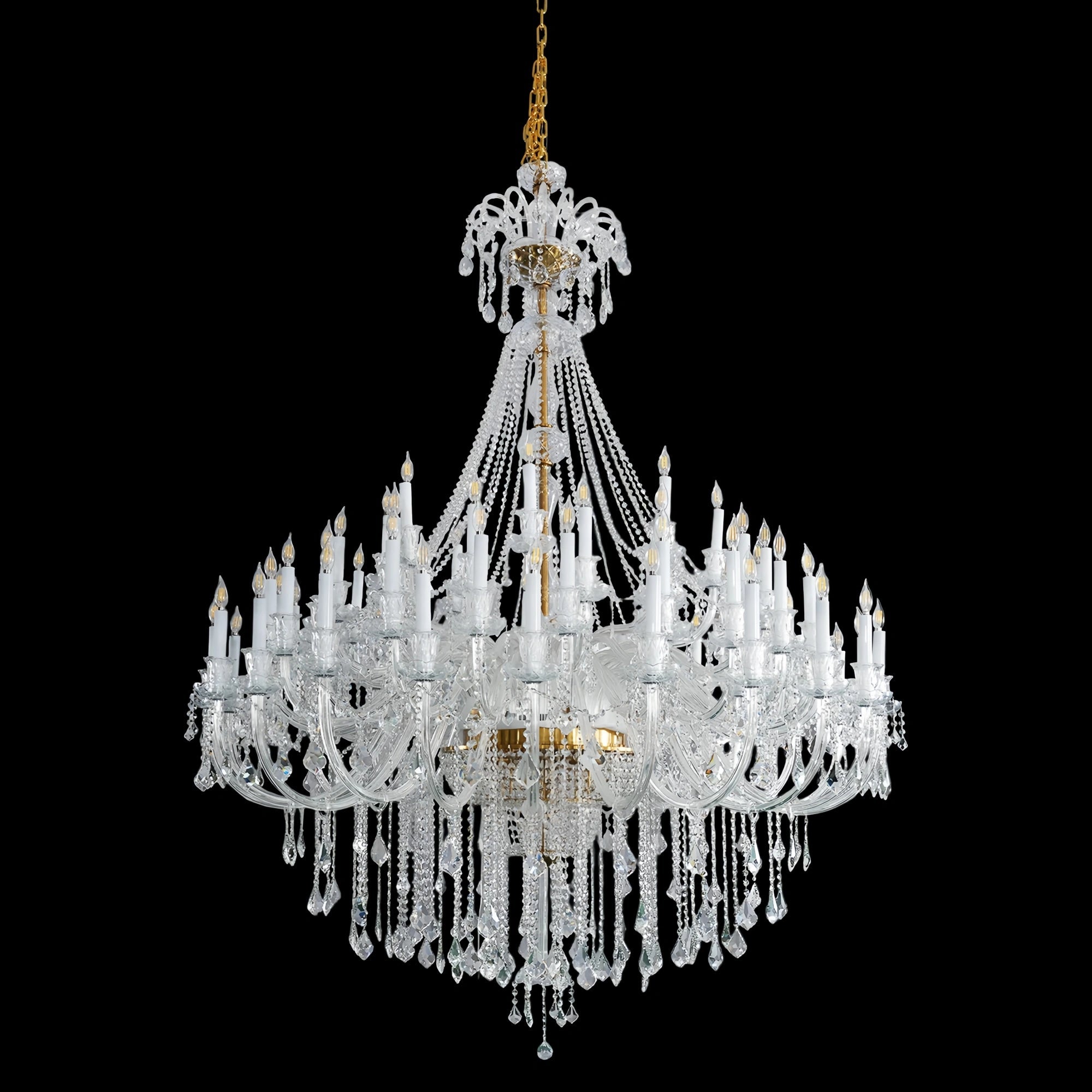 Extra Large Classic Traditional Crystal Chandelier 60/72/90 Lights for Showroom, Foyer , Wedding Hall - Blushlighting