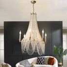 Extra Large European Crystal Beaded Chandelier Candle Light for Stairs / Duplex / Villa - Blushlighting