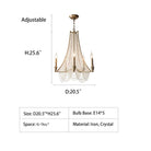 Extra Large European Crystal Beaded Chandelier Candle Light for Stairs / Duplex / Villa - Blushlighting