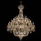 Extra Large European-style Multi-layers Candle Luxury Crystal Chandelier Gold Art Foyer/Staircase Decorative Light Fixture - 4 Layers /52+10 Lights/D57.1"*H78.7"(D145cm*H200cm)/120kgGoldWarm LightBlushlighting