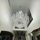 Extra Large European-style Multi-layers Candle Luxury Crystal Chandelier Gold Art Foyer/Staircase Decorative Light Fixture - 4 Layers /52+10 Lights/D57.1"*H78.7"(D145cm*H200cm)/120kgGoldWarm LightBlushlighting