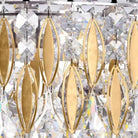 Extra Large Luxury Rectangle Crystal Pendant Chandelier for Living/Dining Room/Kitchen Island - L39.4"*W11.0"*H11.0"GoldBlushlighting