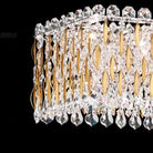 Extra Large Luxury Rectangle Crystal Pendant Chandelier for Living/Dining Room/Kitchen Island - L39.4"*W11.0"*H11.0"GoldBlushlighting