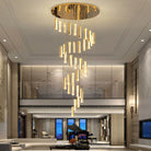 Extra Large Modern Spiral Crystal Ceiling Light Decoration for Staircase/ High Ceiling Living Room/ Hotel Lobby/ Hallway-