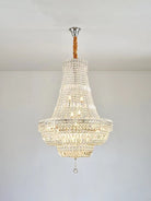 Extra Large Multi - layer Modern Light Luxury Crystal Chandelier for Living / Dining Room / Villa - D27.6"*H41.4"Blushlighting