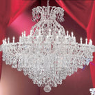 Extra Large Multi - layers Luxury Candle Branch Crystal Chandelier - 3 Layers: D61.0"*H63.0"GoldWarm LightBlushlighting