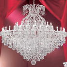 Extra Large Multi - layers Luxury Candle Branch Crystal Chandelier - Blushlighting