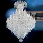 Extra Large Multi - layers Luxury Candle Branch Crystal Chandelier - 3 Layers: D61.0"*H63.0"GoldWarm LightBlushlighting