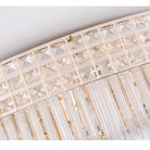 Extra Large Three Layers Round Luxury Flush Mounted Crystal Chandelier for Living Room-Merlin Lamps-D31.5"*H14.2"-Warm Light-Brass-merlinlamps
