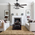 Farmhouse Crystal Ceiling Fan Light - BlackBlushlighting