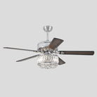 Farmhouse Crystal Ceiling Fan Light - BlackBlushlighting