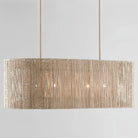 Farrington Abaca Linear Chandelier 42" - Blushlighting