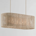 Farrington Abaca Linear Chandelier 42" - Blushlighting