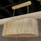 Farrington Abaca Linear Chandelier 42" - Blushlighting