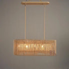 Farrington Abaca Linear Chandelier 42" - Blushlighting