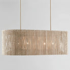 Farrington Abaca Linear Chandelier 42" - Blushlighting