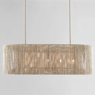 Farrington Abaca Linear Chandelier 42" - Blushlighting