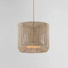 Farrington Abaca Linear Chandelier 42" - Blushlighting