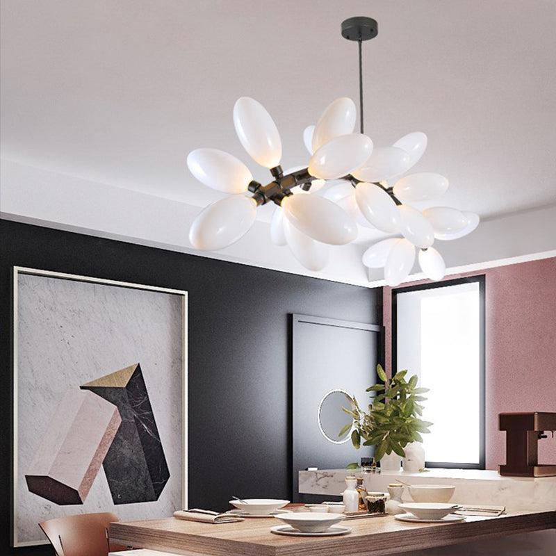 Fashion Grape Artistic Linear Chandelier-chandeliers for dining room,chandeliers for stairw-Blushlighting