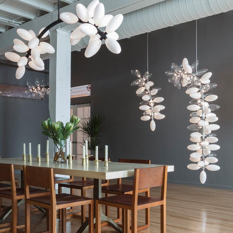 Fashion Grape Artistic Linear Chandelier-chandeliers for dining room,chandeliers for stairw-Blushlighting