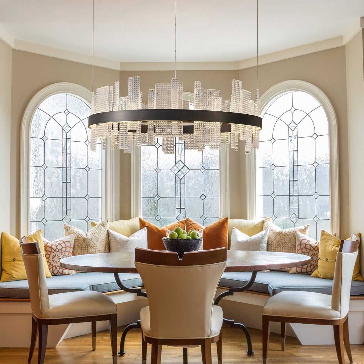 Lyra Round Glass Chandelier - view 15