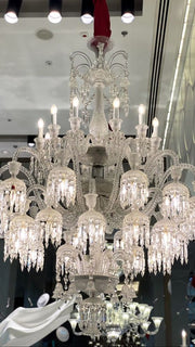 Luxury Royal Large Multi-layers Candle Crystal Chandelier  For Living Room/Hall Decoration