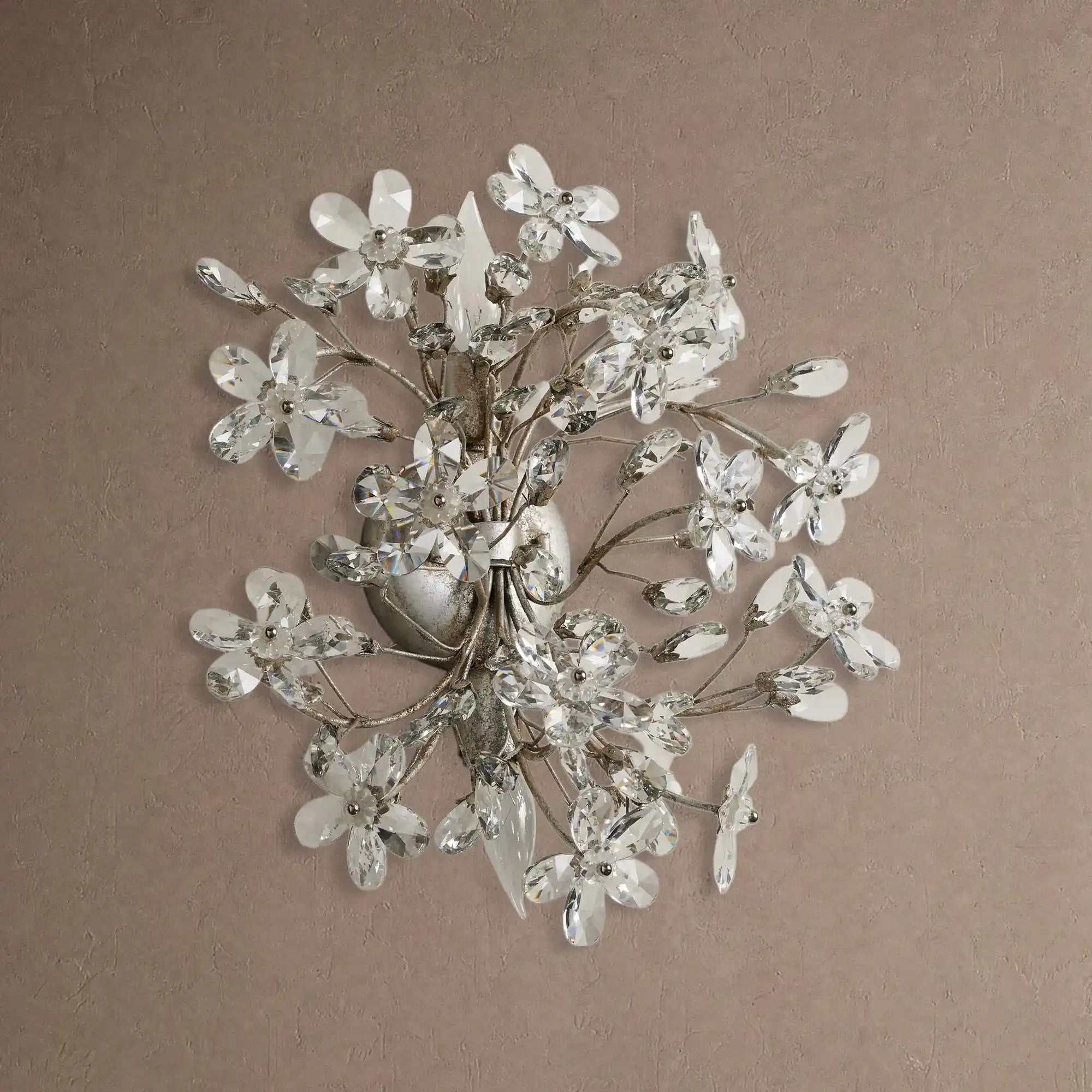 Fiore 2-Light Wall Sconce - SilverBlushlighting