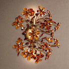 Fiore 2-Light Wall Sconce - Amber & BrassBlushlighting