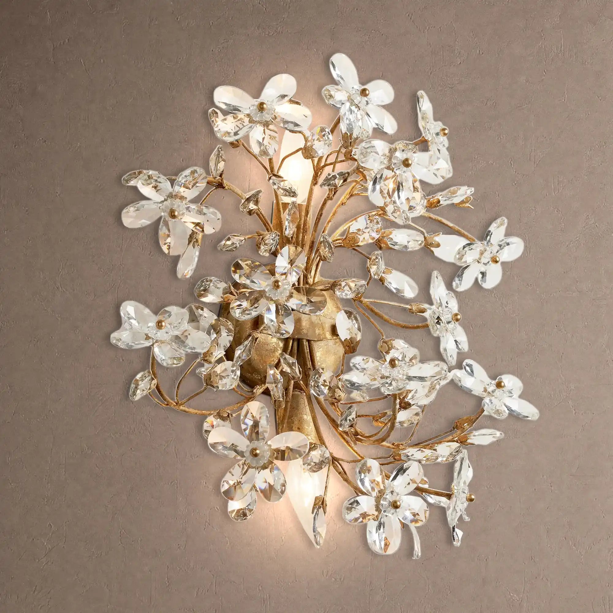 Fiore 2-Light Wall Sconce - BrassBlushlighting