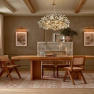 Fiore Crown Crystal Branch Chandelier 39" 48" 60“ - Gold39"Blushlighting