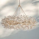 Fiore Crown Crystal Branch Chandelier 39" 48" 60“-Gold-60"-