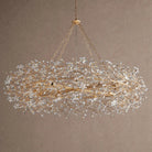 Fiore Crown Crystal Branch Chandelier 39" 48" 60“ - Gold60"Blushlighting