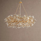 Fiore Crown Crystal Branch Chandelier 39" 48" 60“ - Gold39"Blushlighting