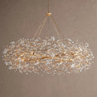 Fiore Crown Crystal Branch Chandelier 39" 48" 60“ - Gold60"Blushlighting