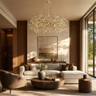 Fiore Crown Crystal Branch Chandelier 39" 48" 60“ - Gold48"Blushlighting