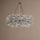 Fiore Crown Crystal Branch Chandelier 39" 48" 60“ - Gold39"Blushlighting