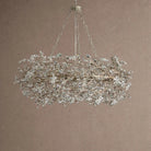 Fiore Crown Crystal Branch Chandelier 39" 48" 60“ - Silver39"Blushlighting