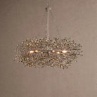 Fiore Crown Crystal Branch Chandelier 39" 48" 60“ - Black/Smoke39"Blushlighting