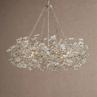 Fiore Crown Crystal Branch Chandelier 39" 48" 60“ - Silver48"Blushlighting