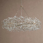 Fiore Crown Crystal Branch Chandelier 39" 48" 60“ - Brass/Amber60"Blushlighting