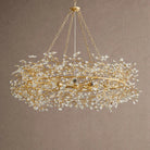 Fiore Crown Crystal Branch Chandelier 39" 48" 60“ - Black/Smoke48"Blushlighting