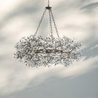Fiore Crown Crystal Branch Chandelier 39" 48" 60“-Bronze-39"-