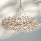 Fiore Crown Crystal Branch Chandelier 39" 48" 60“-Gold-60"-