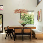 Fiore Crown Crystal Branch Chandelier 39" 48" 60“-Brass/Amber-48"-Blushlighting