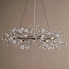 Fiore Linear Chandelier 43" 51" 68"W - Black43"Blushlighting