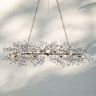 Fiore Linear Chandelier 43" 51" 68"W - Silver68"Blushlighting