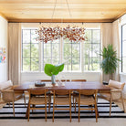 Fiore Linear Chandelier 43" 51" 68"W - Brass/Amber51"Blushlighting