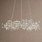 Fiore Linear Chandelier 43" 51" 68"W - Silver43"Blushlighting