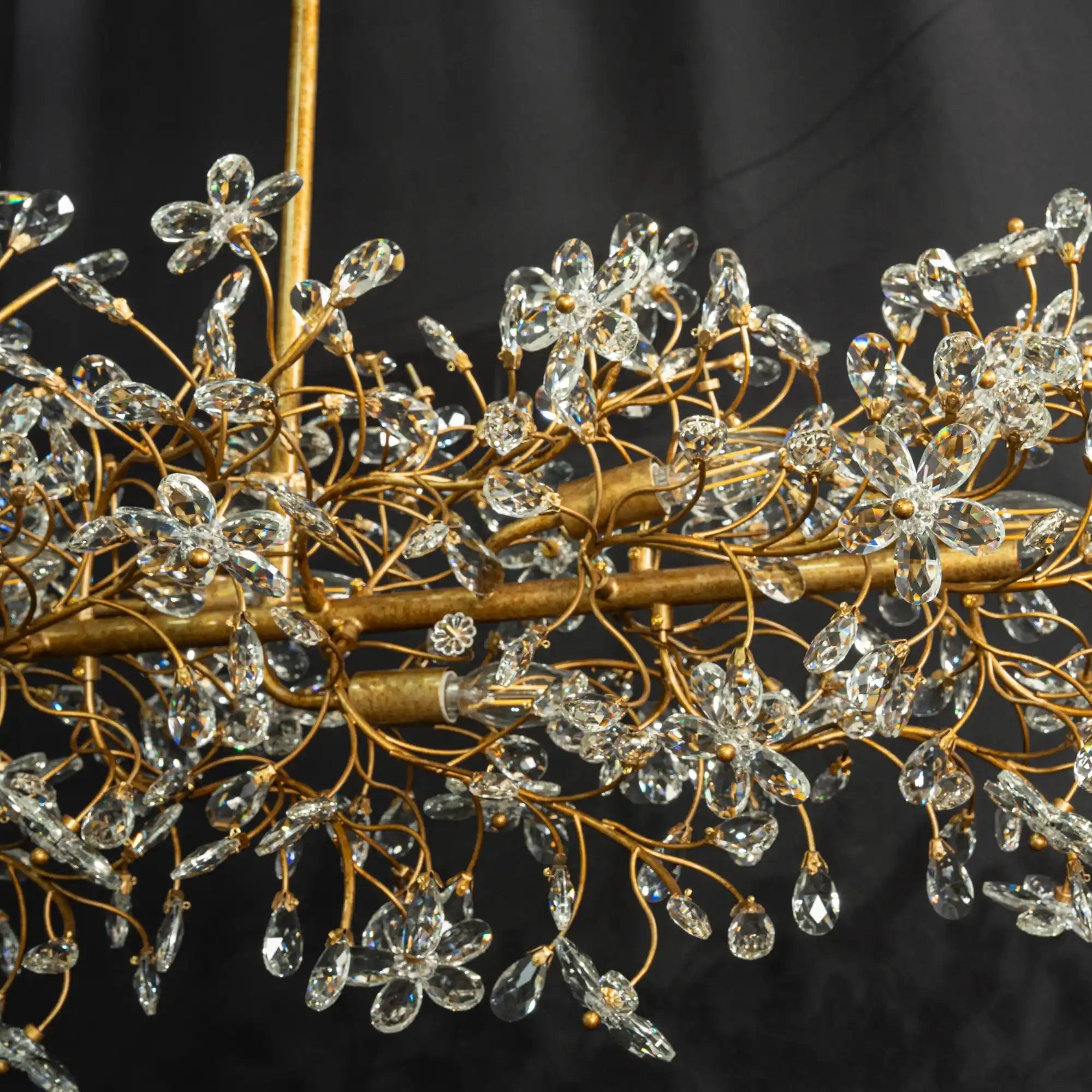 Fiore Linear Chandelier 43" 51" 68"W - Silver68"Blushlighting