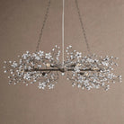Fiore Linear Chandelier 43" 51" 68"W - Black43"Blushlighting